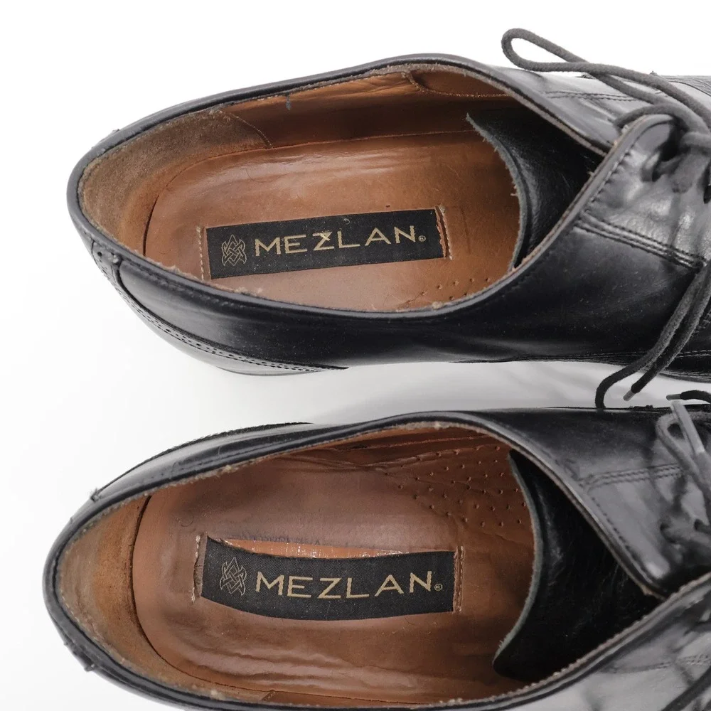 Mezlan Orbison Cap Toe Derby Black Mens 11.5 W